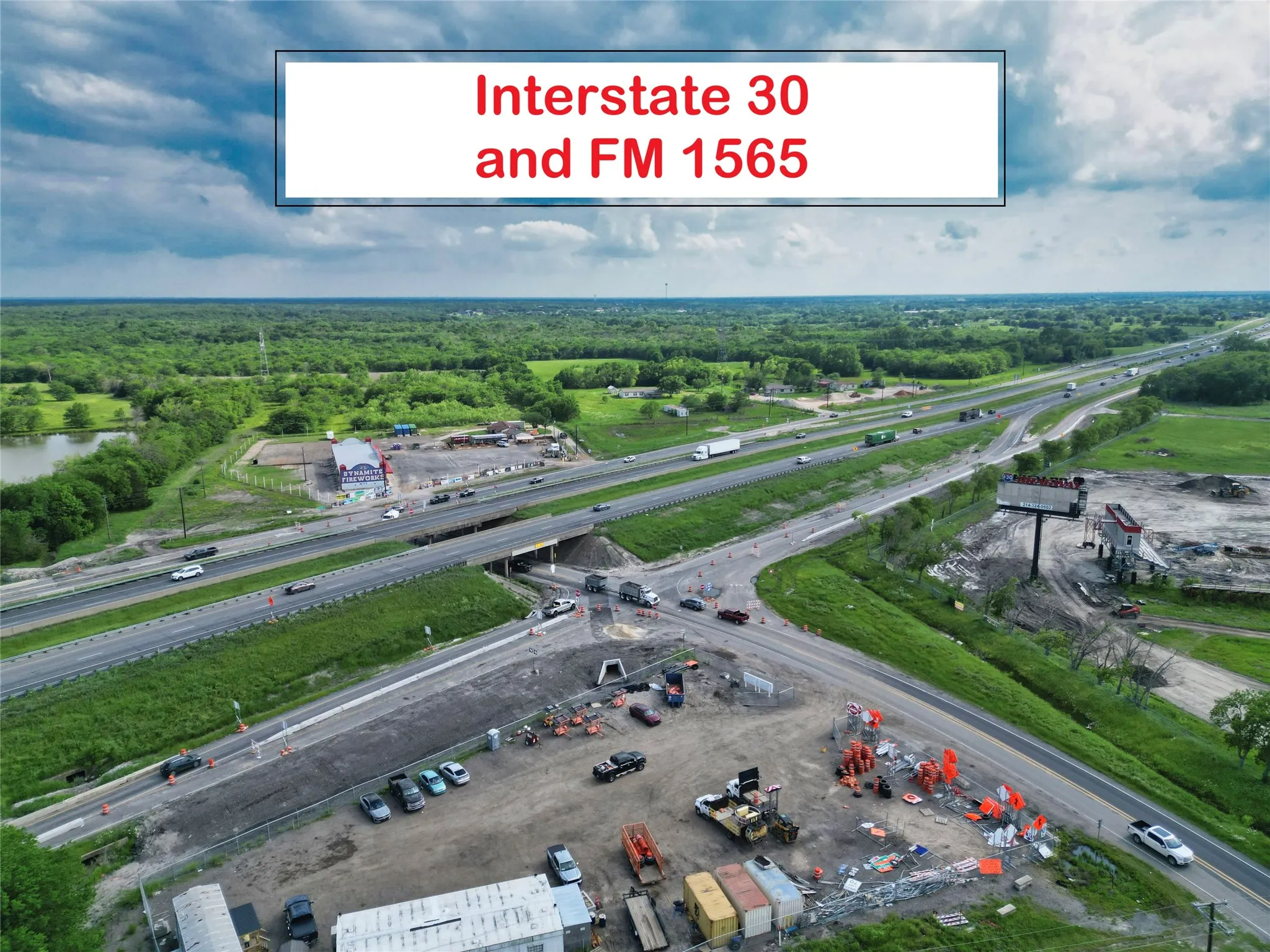 Located near a planned commercial development area at 1-30 and 1565.