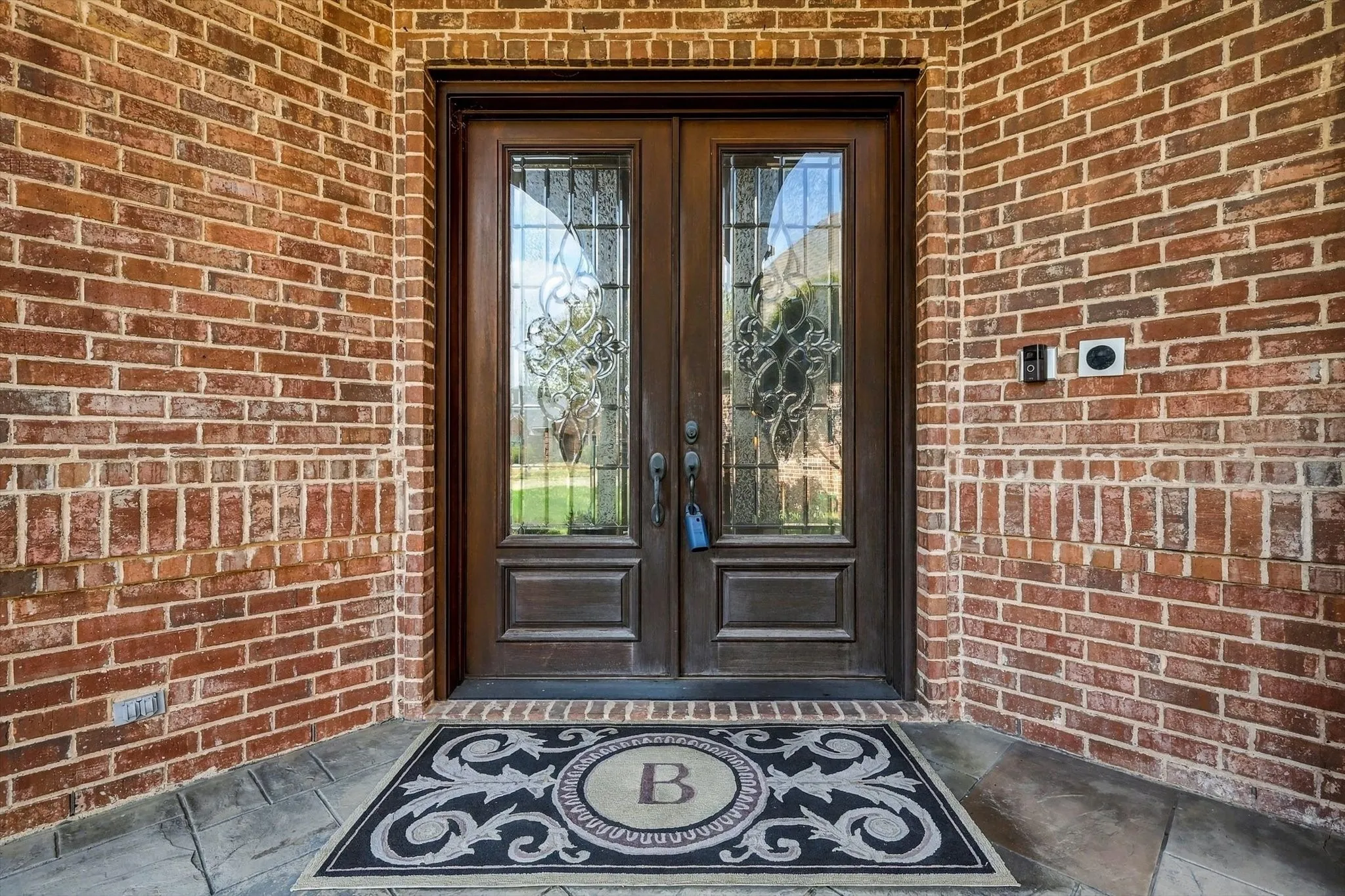 double doors greet you