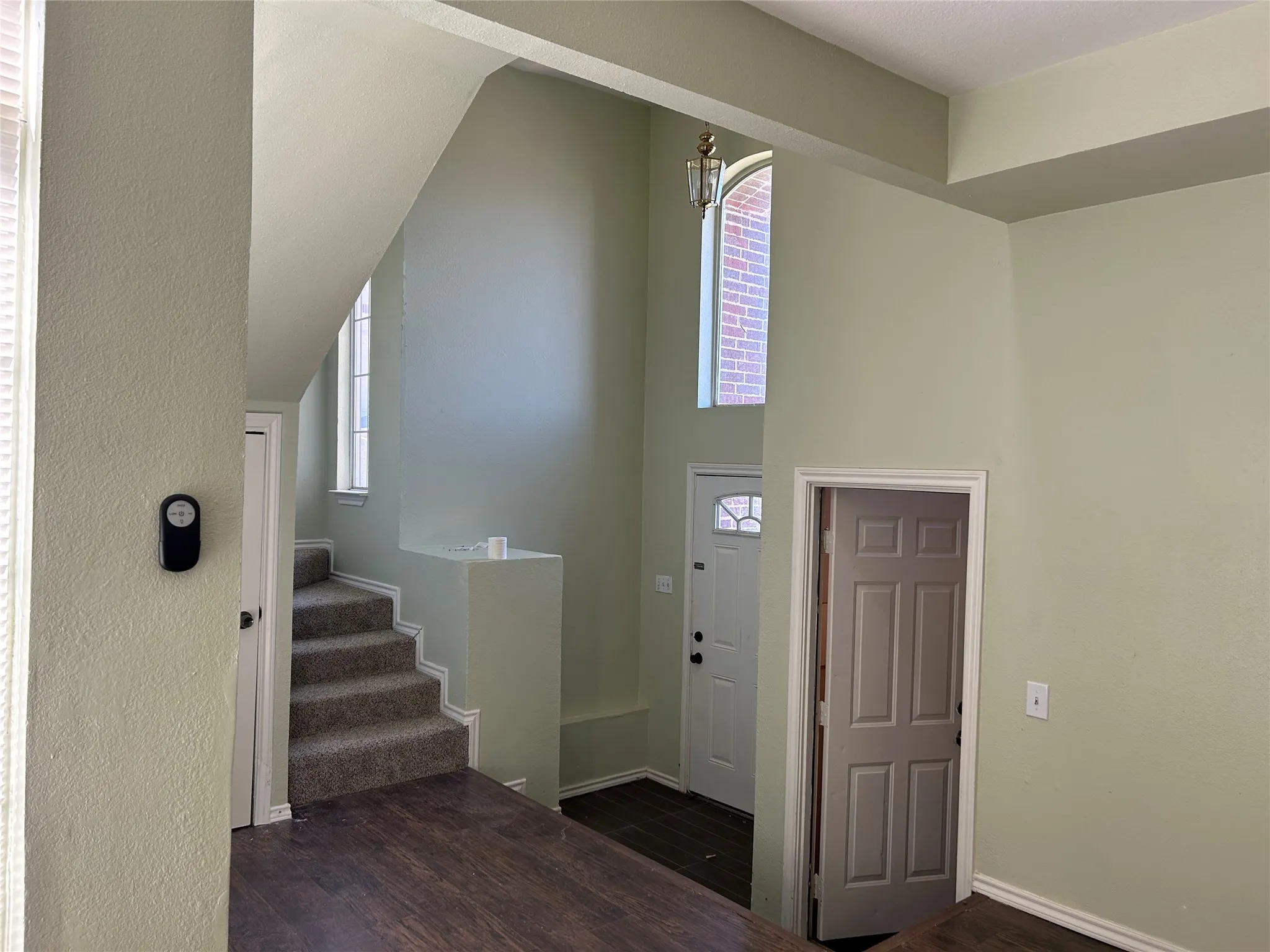 View of front door layout.