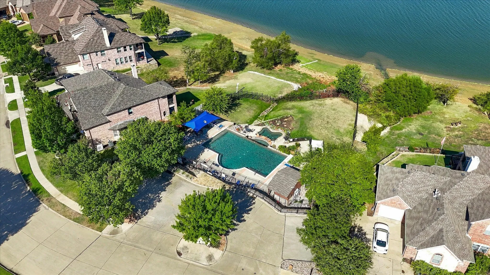 There is an adult pool & a kids pool. Playground & park area too.