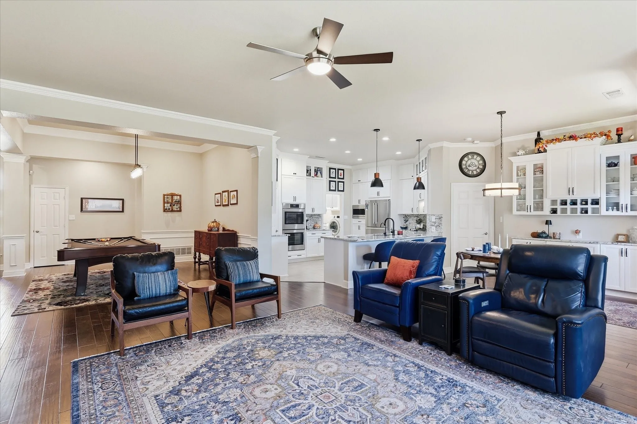 Open to the kitchen, breakfast, Living & Dining! Just gorgeous!