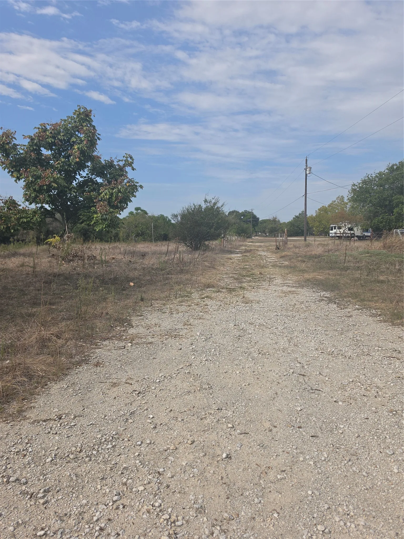 Road Showing Distance from the Manufactured Home