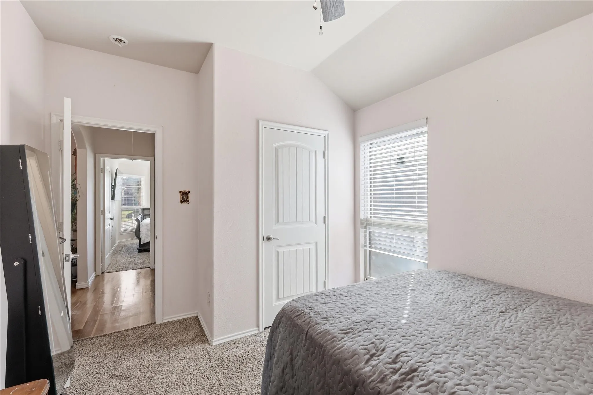 3 of 4 bedrooms. Tall ceilings aren't they great?  Ceiling fan and again space.