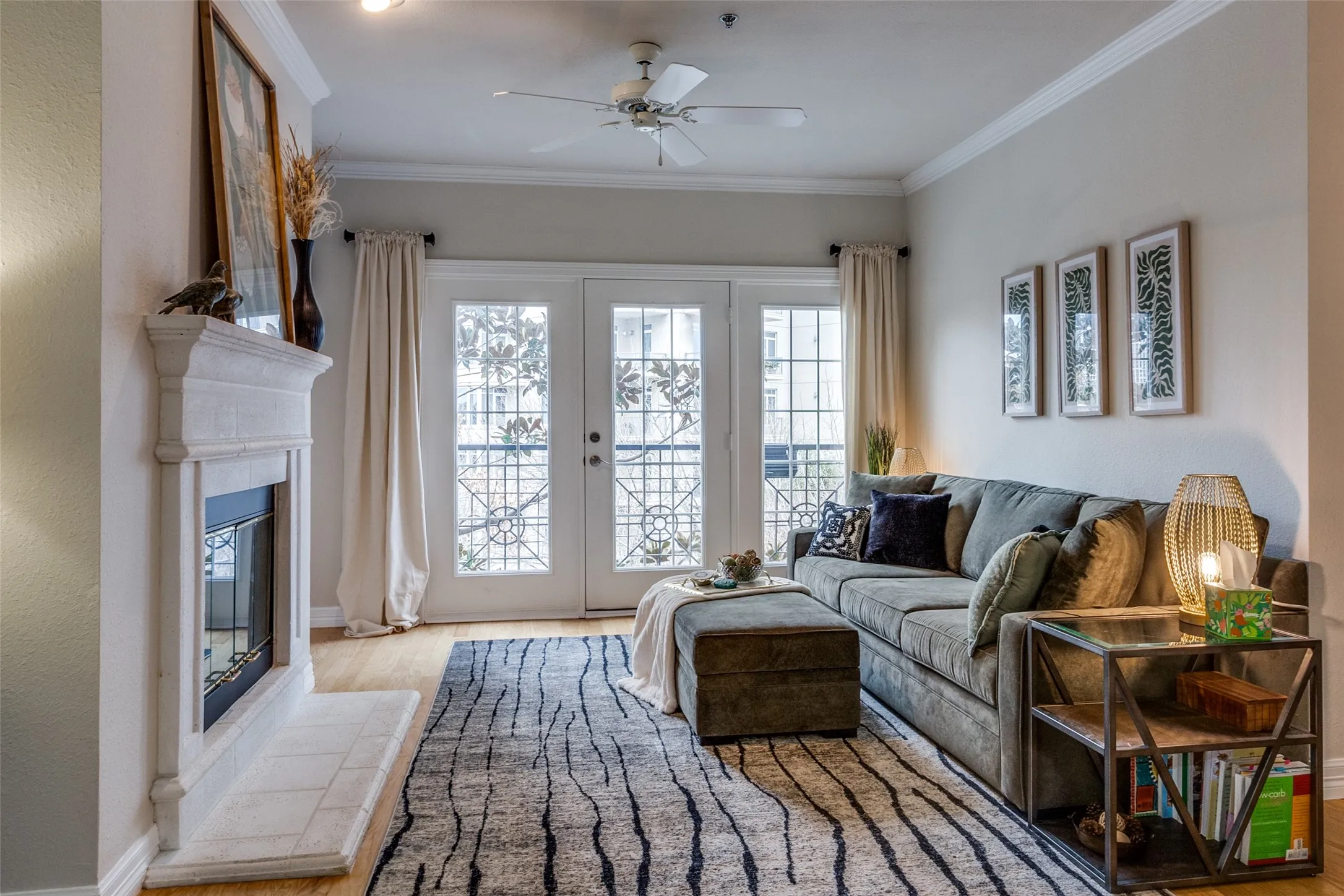 Lots of natural light with Juliet balcony