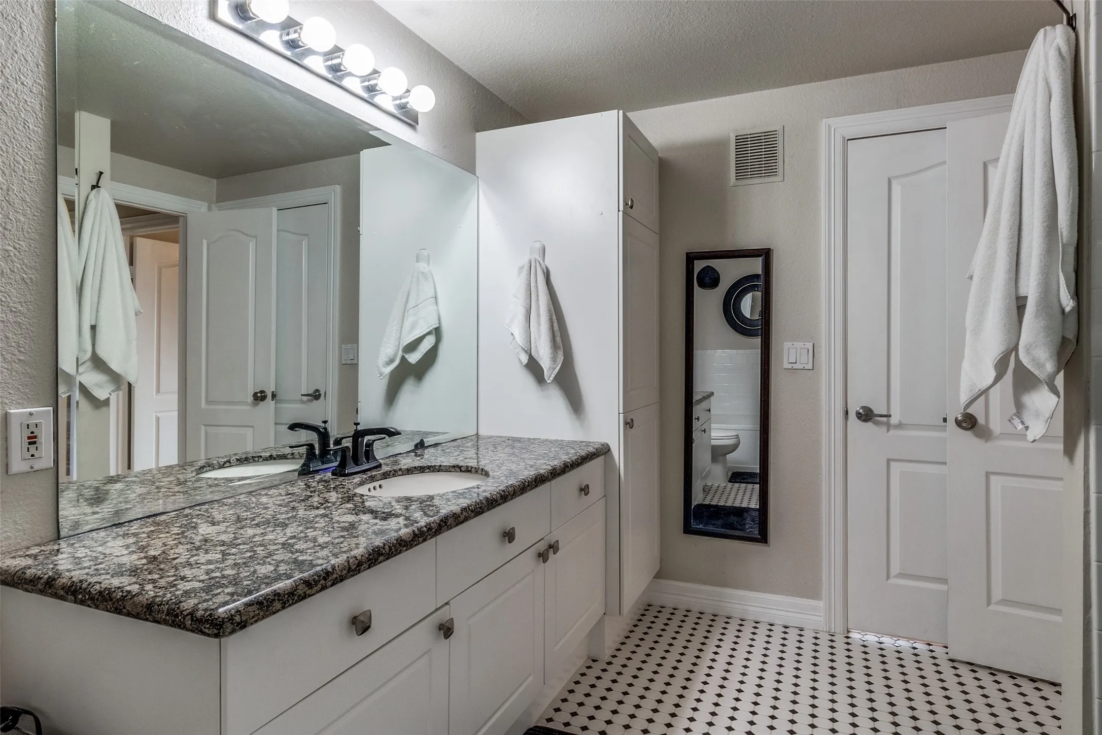 Nicely updated master bathroom