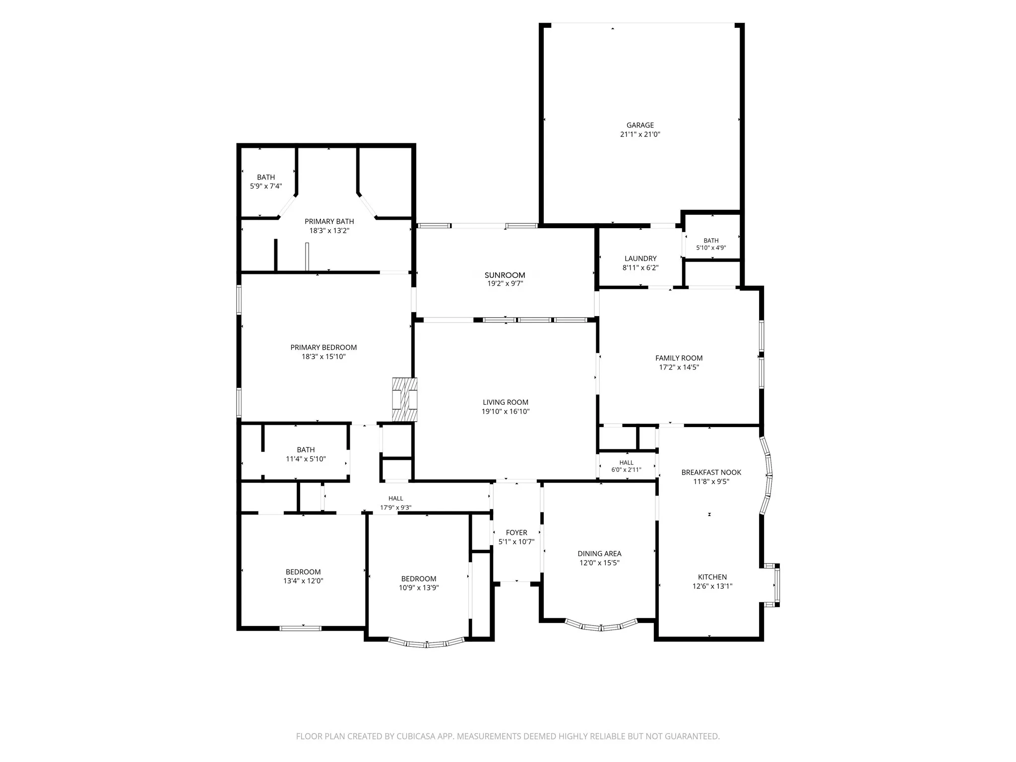 Floorplan of 7104 Church Park Dr, Ft Worth TX 76133 in the Candleridge Addition