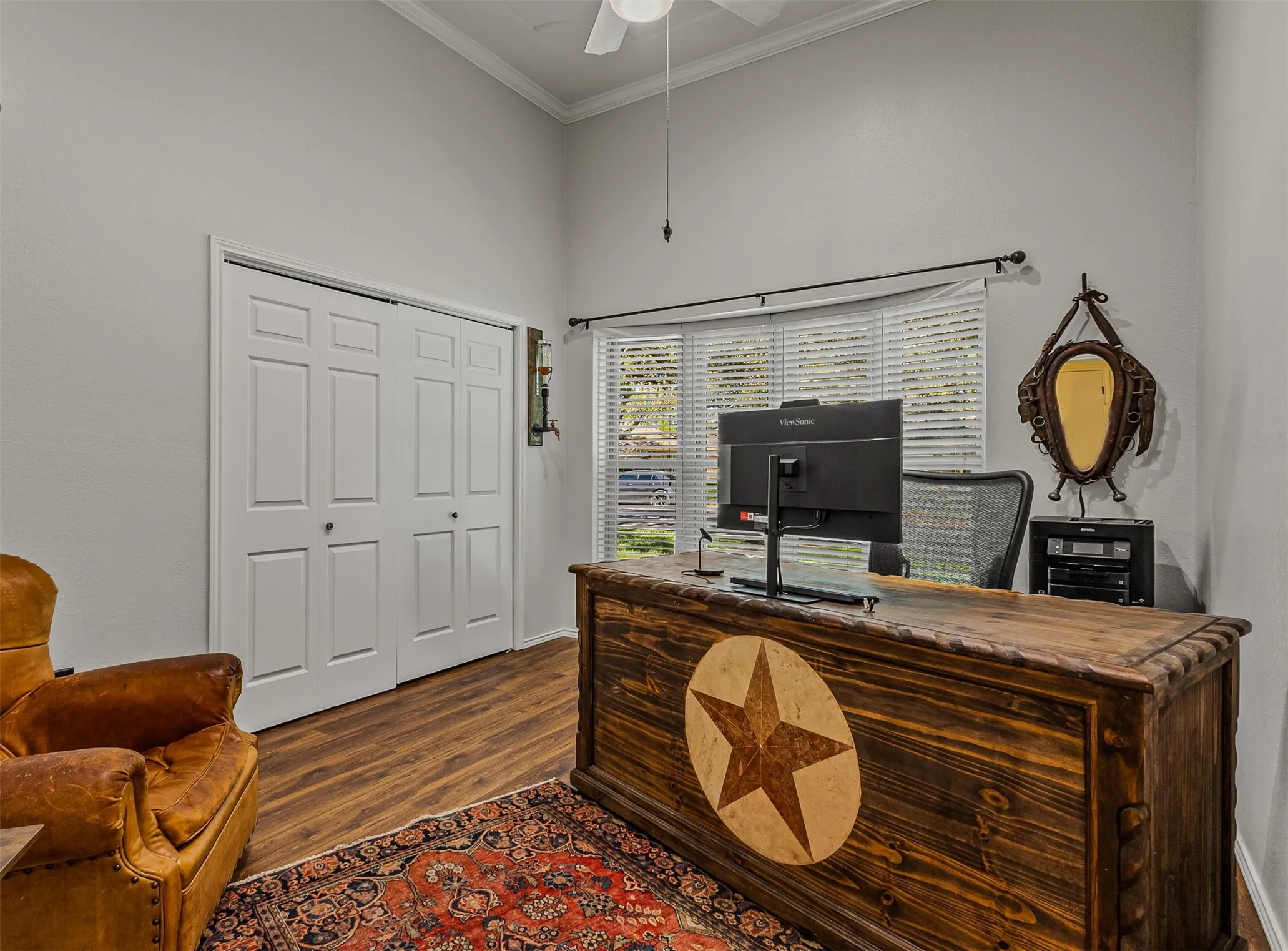 Bedroom being used as office of 7104 Church Park Dr, Ft Worth TX 76133 in the Candleridge Addition