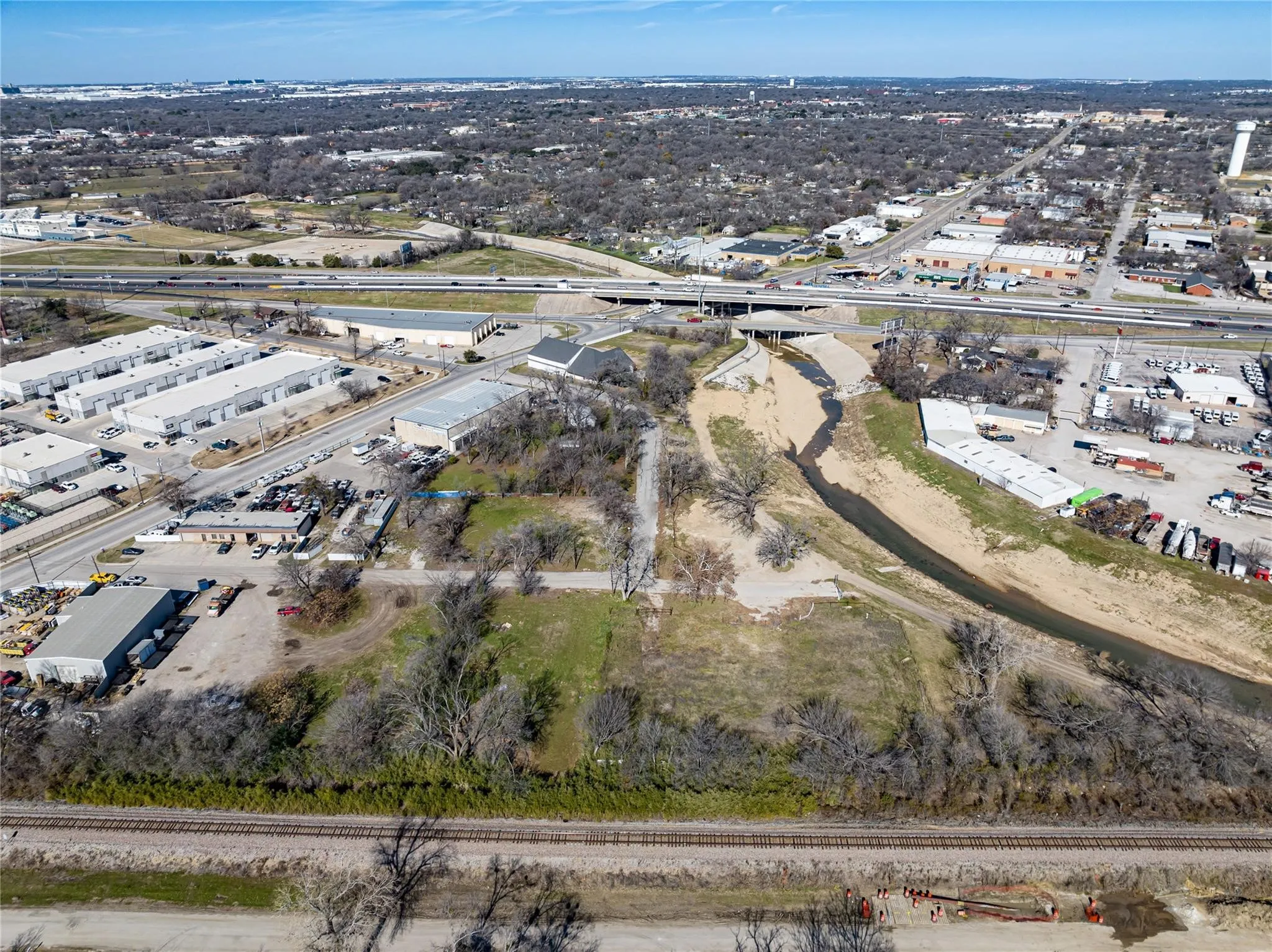 Aerial view of property's location