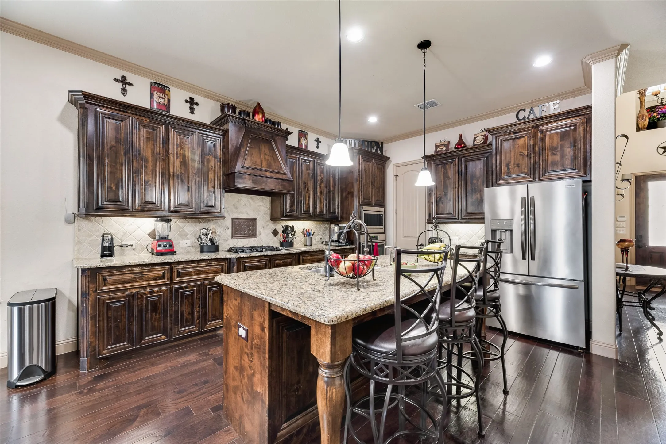 Beautiful kitchen with stainless steel appliances