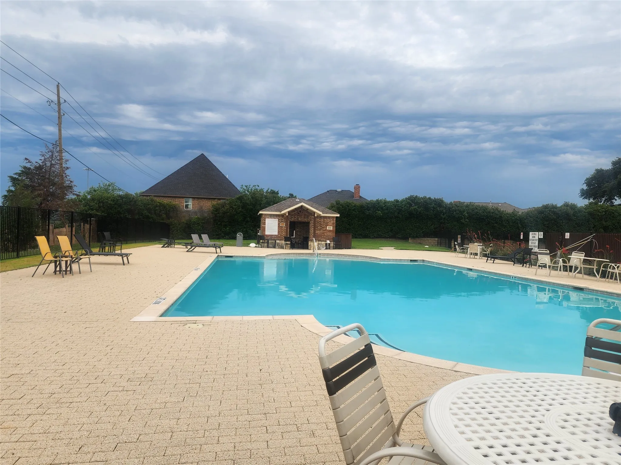 Relaxing community pool