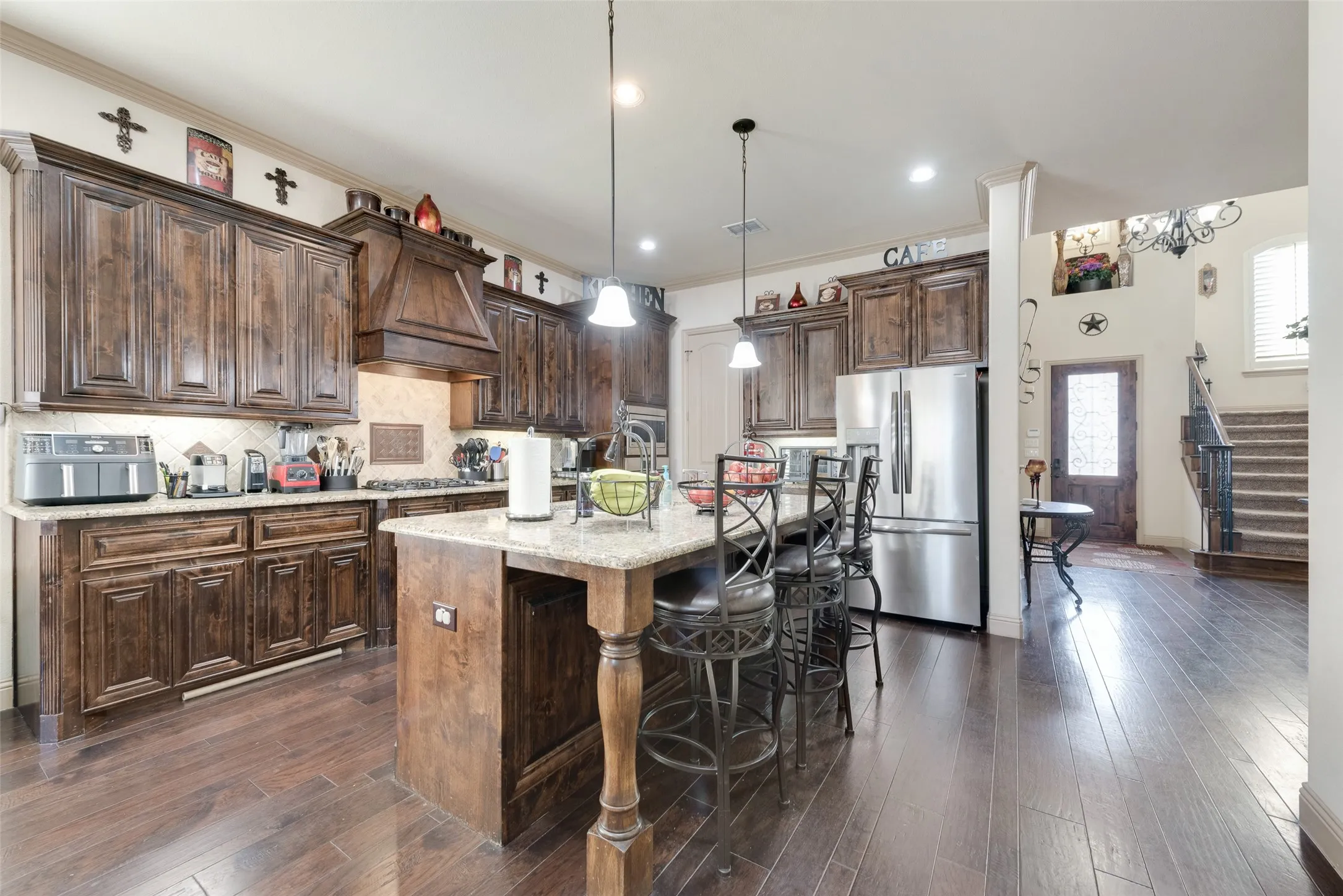 Beautiful kitchen with stainless steel appliances