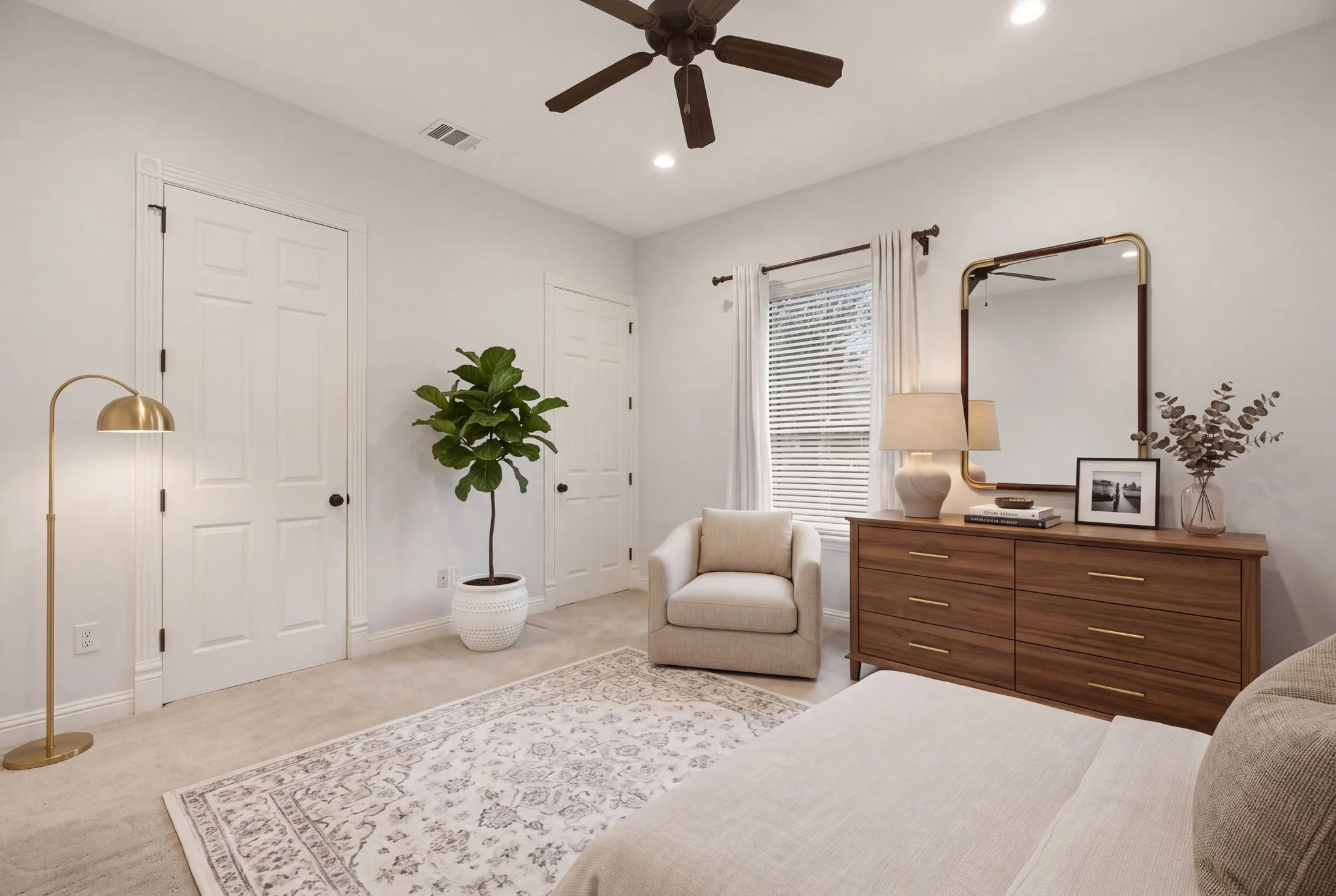 Bedroom 4. All bedrooms have plush carpet & walk-in closets.
