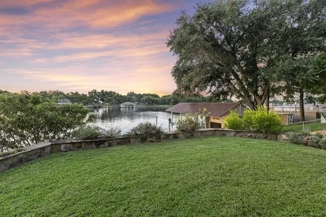 Landscaped yard