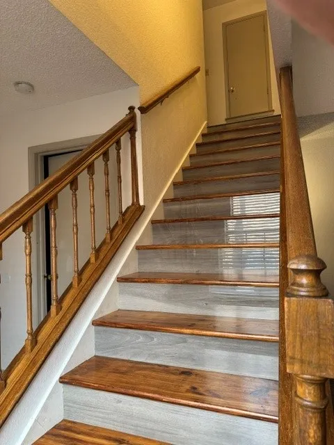 Hand Stained Staircase