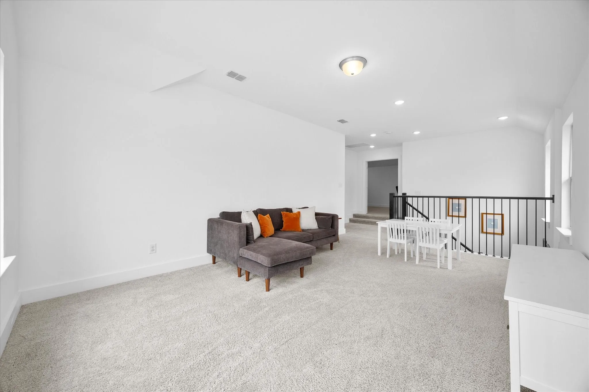 Spacious game/living room on second floor