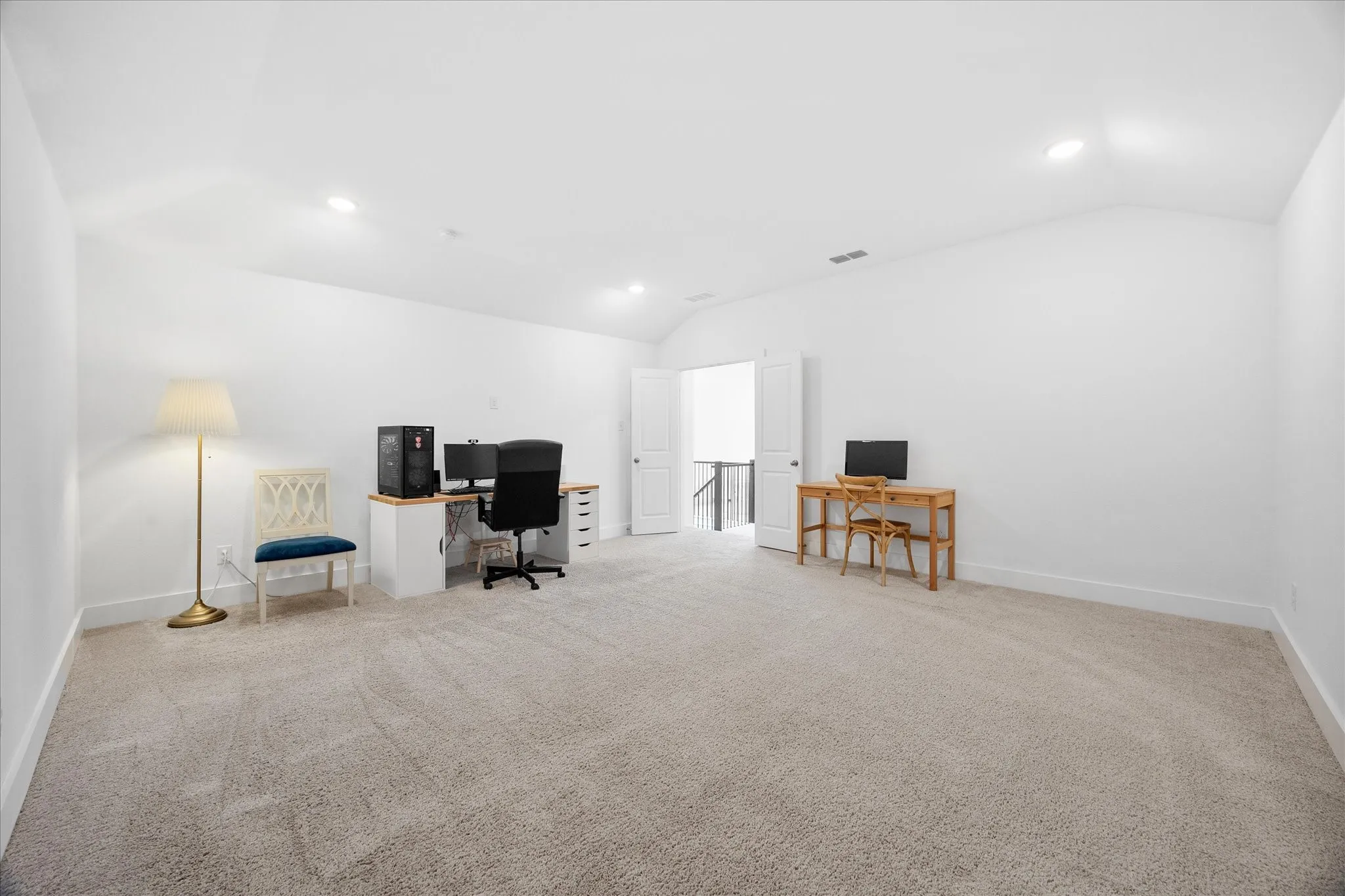 Media room currently used as office