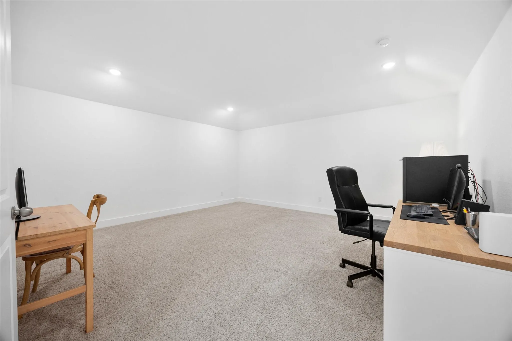 media room (currently used as office)