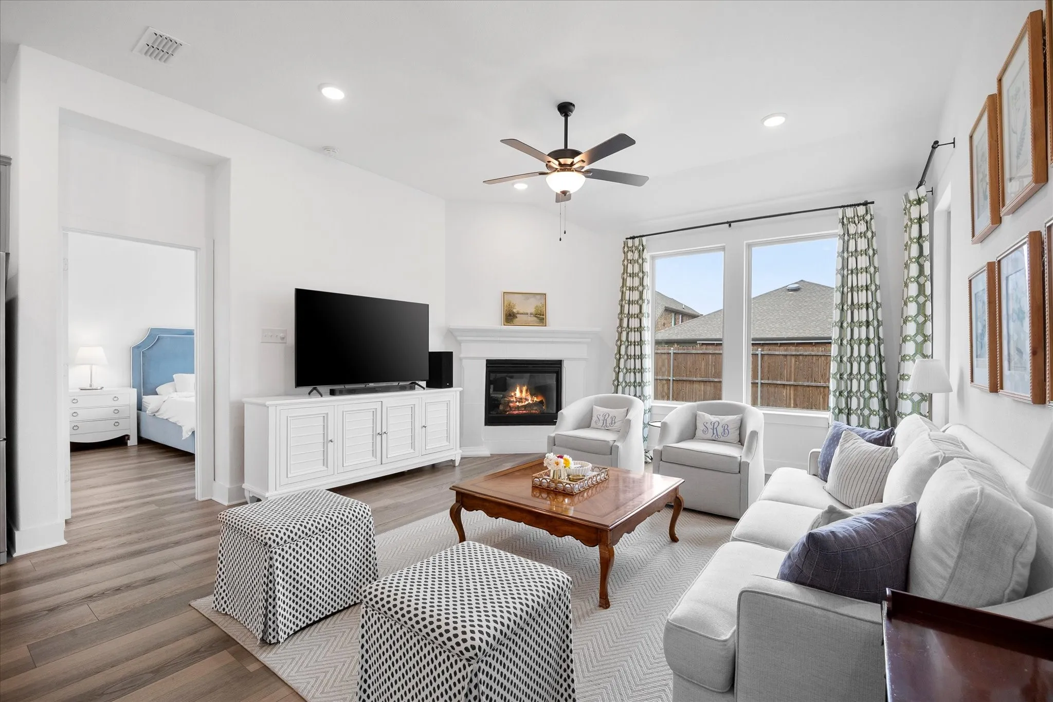 Bright and airy living room