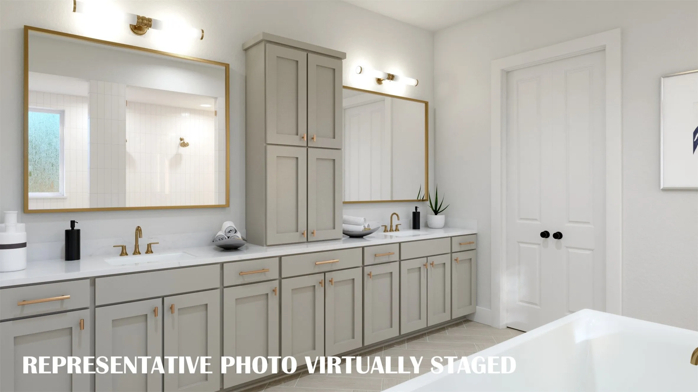 You'll find outstanding space and style in our Ashland III owners bath.  REPRESENTATIVE PHOTO VIRTUALLY​​‌​​​​‌​​‌‌​‌‌​​​‌‌​‌​‌​‌​​​‌​​ STAGED