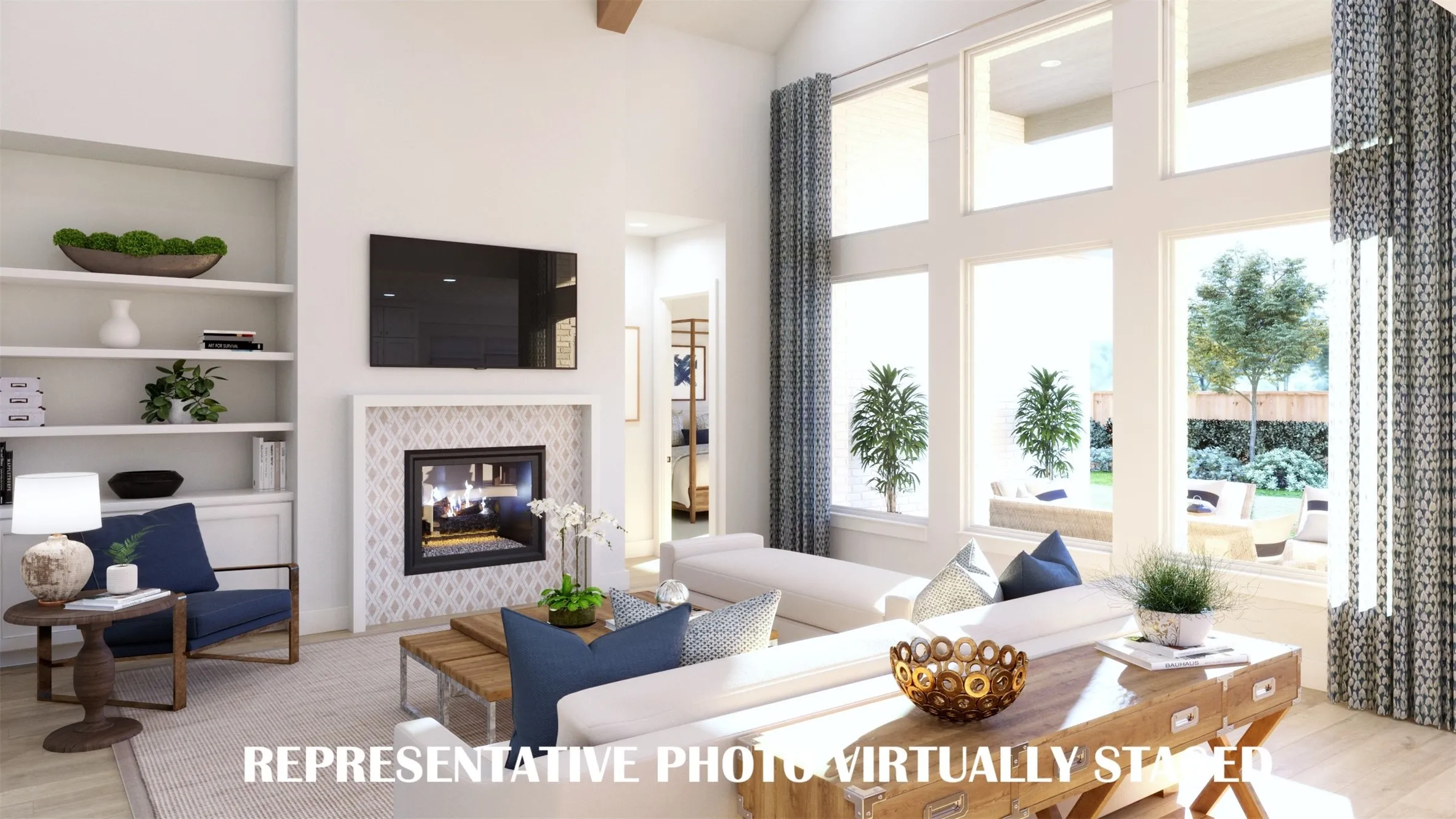 With a wall of windows and spectacular finishes, this gorgeous home is truly your forever home!  REPRESENTATIVE PHOTO VIRTUALLY STAGED