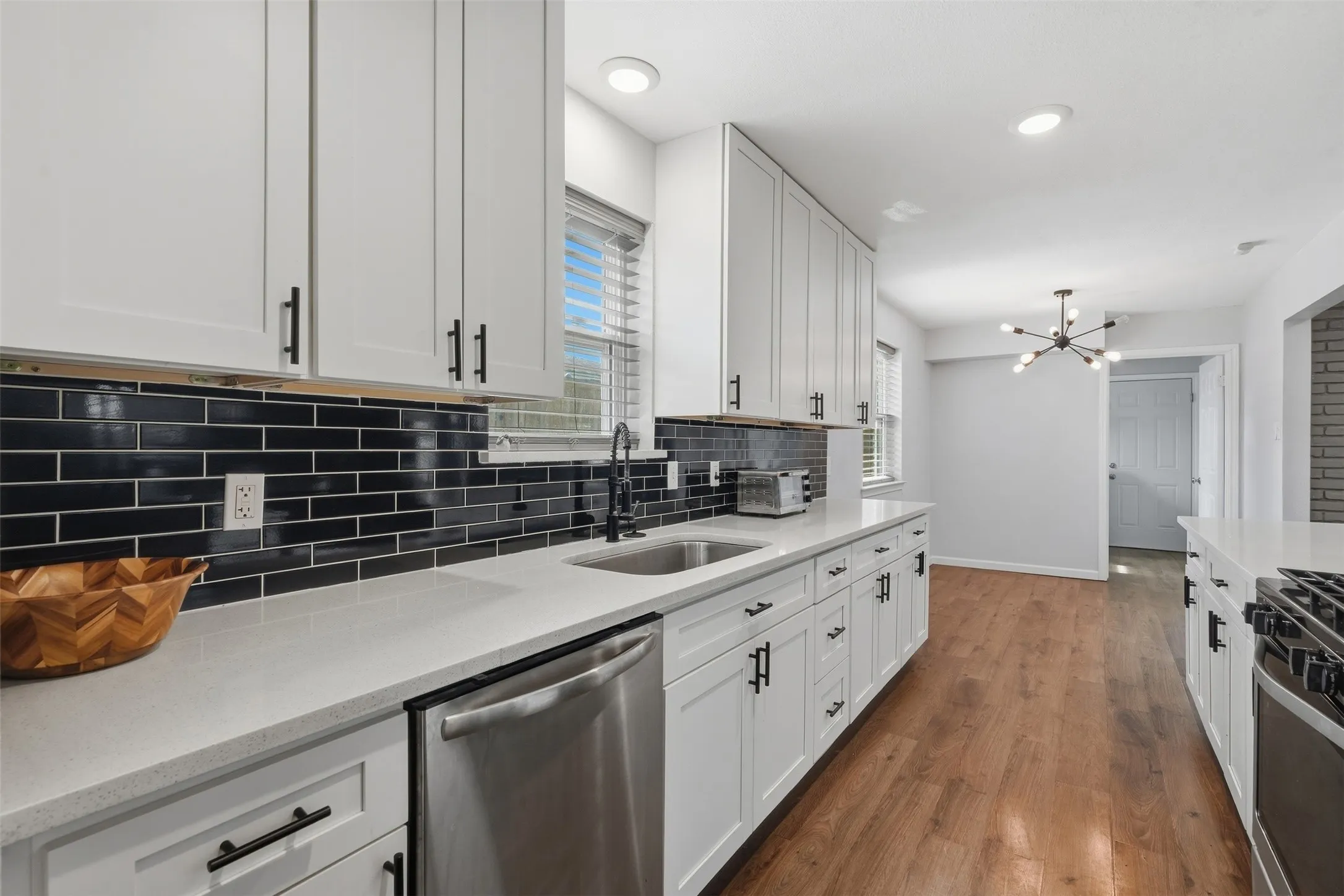Updated kitchen with lots of storage and S/S appliances