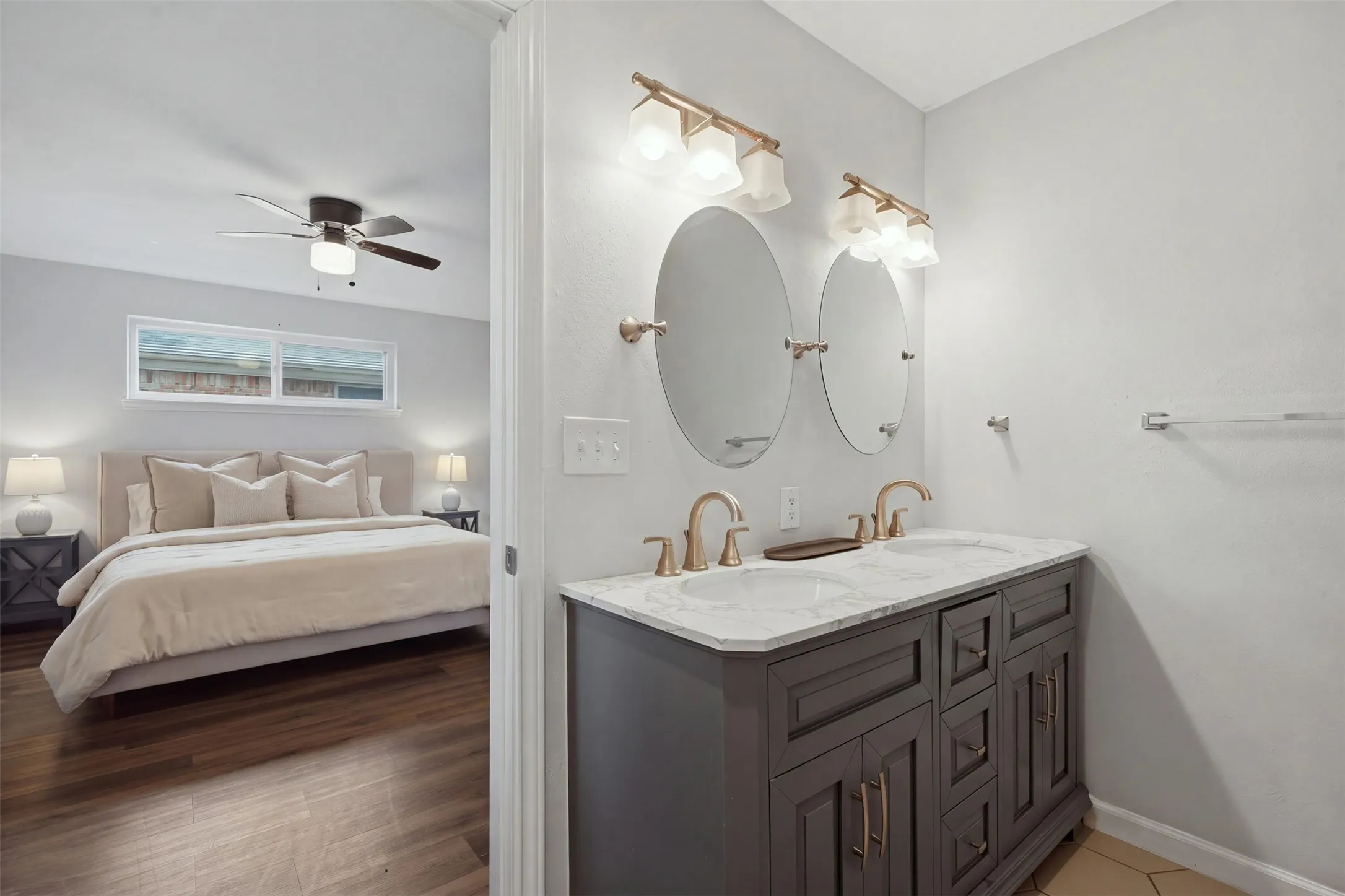 Updated primary bathroom