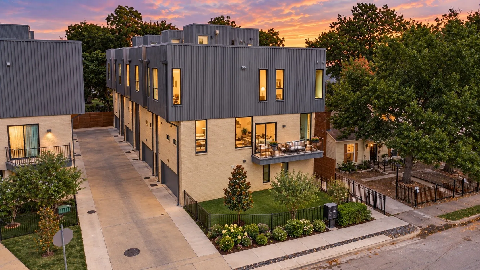 Front corner unit with large front yard, 7 detached homes development