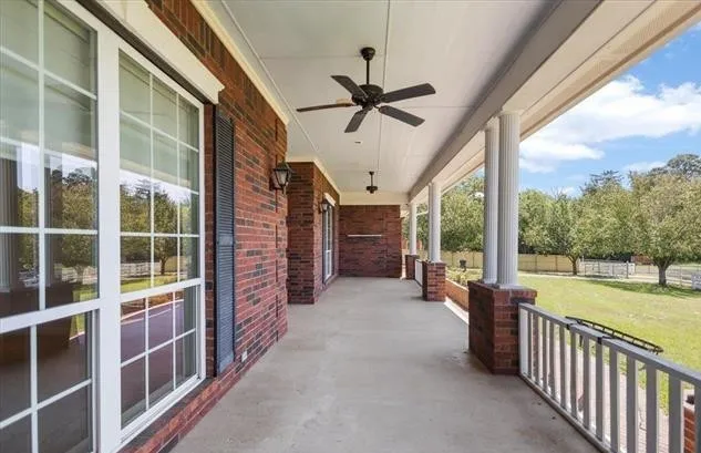 Large front porch