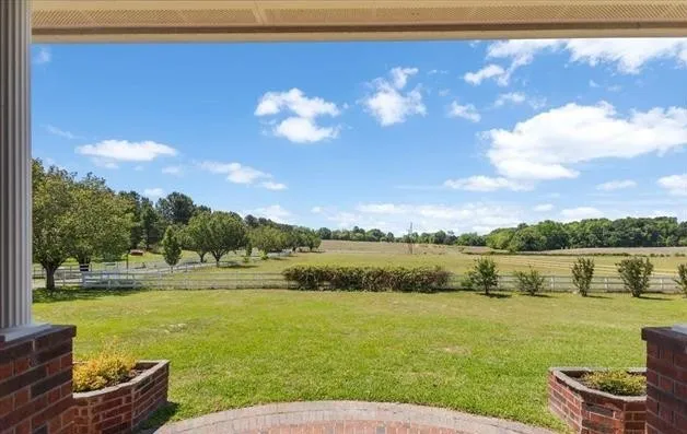 Sitting on front porch enjoying the view