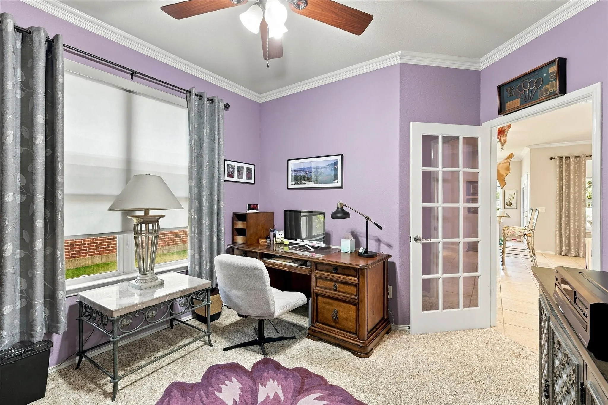 Private office with French Doors