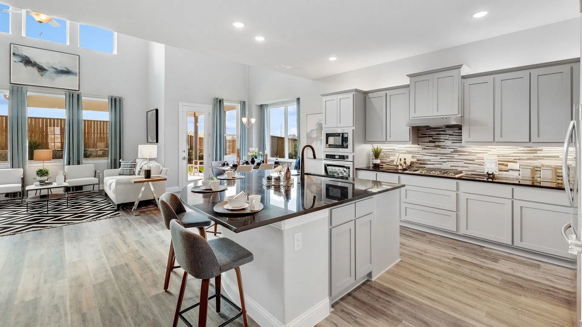 Model home photos of similar floorplans, not pictures of actual home.
