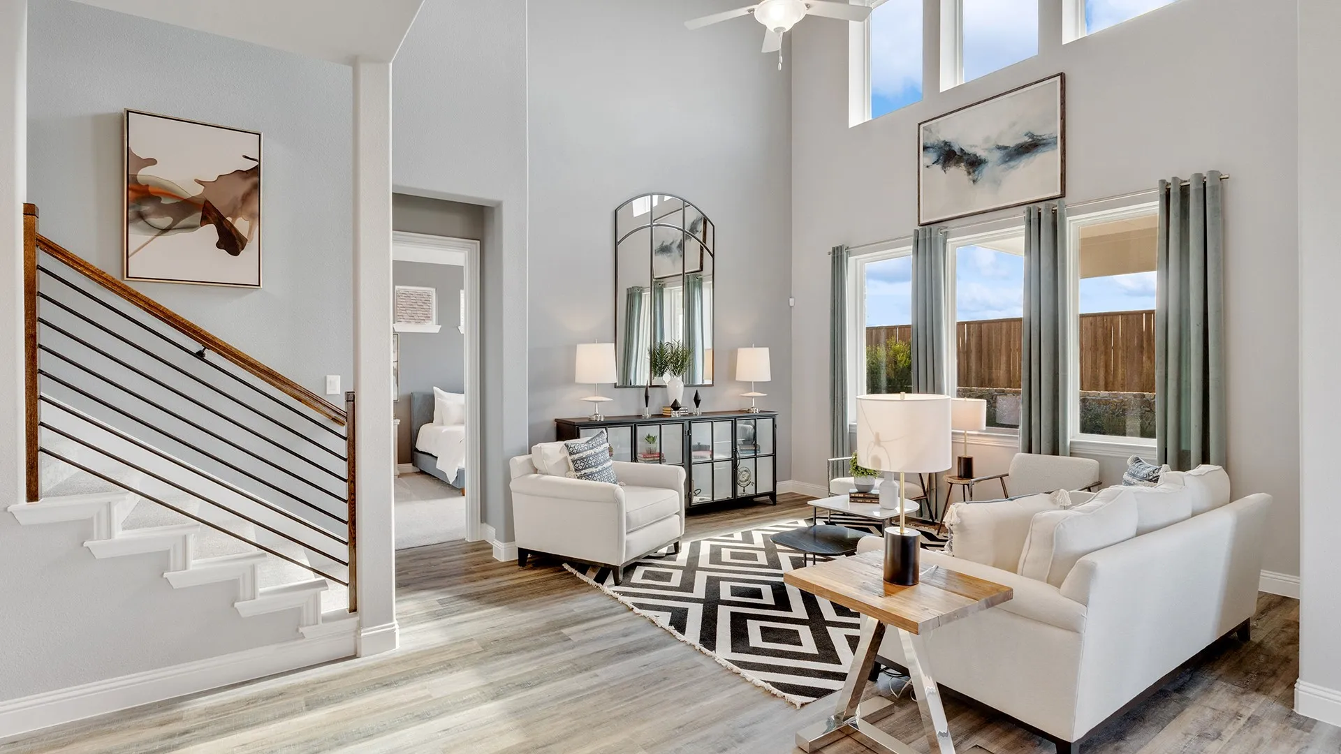 Model home photos of similar floorplans, not pictures of actual home.
