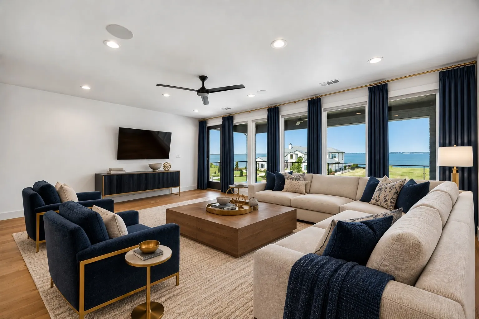 Family Room—Virtually Staged
