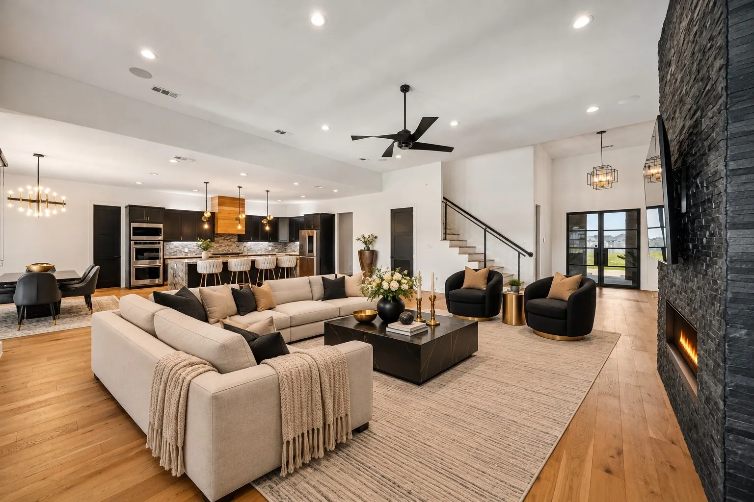 Open Living Floor Plan—Virtually Staged