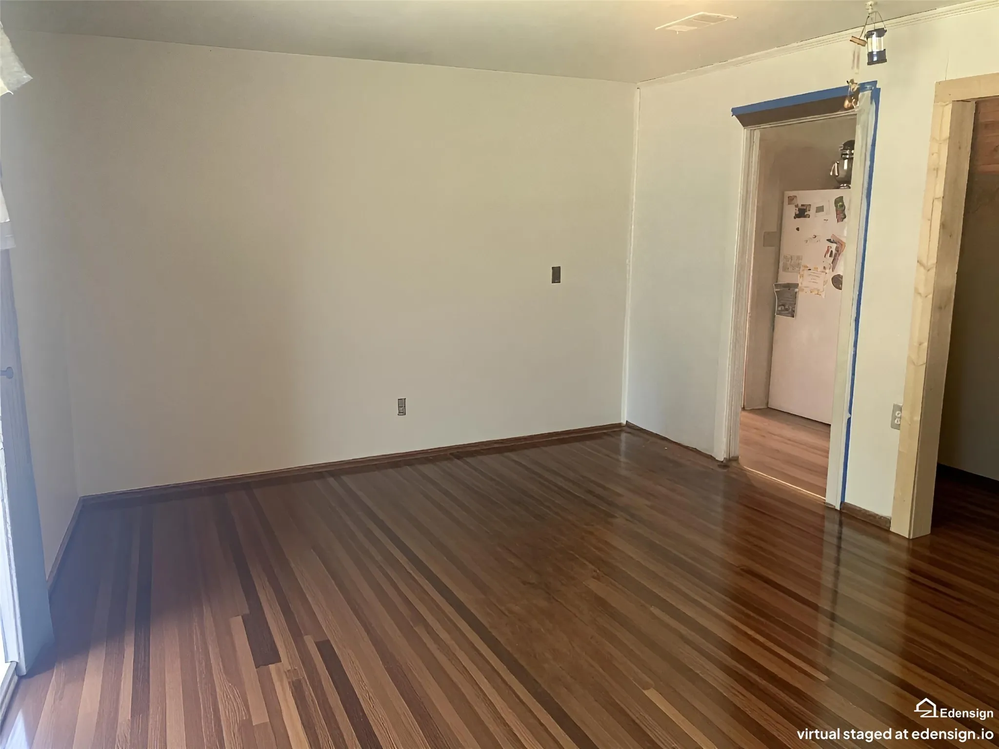Wood-finish flooring throughout