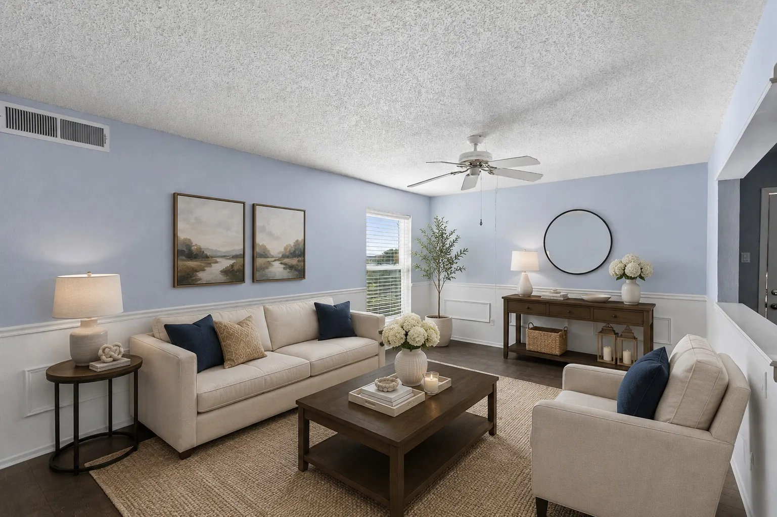 Living Room—Virtually Staged