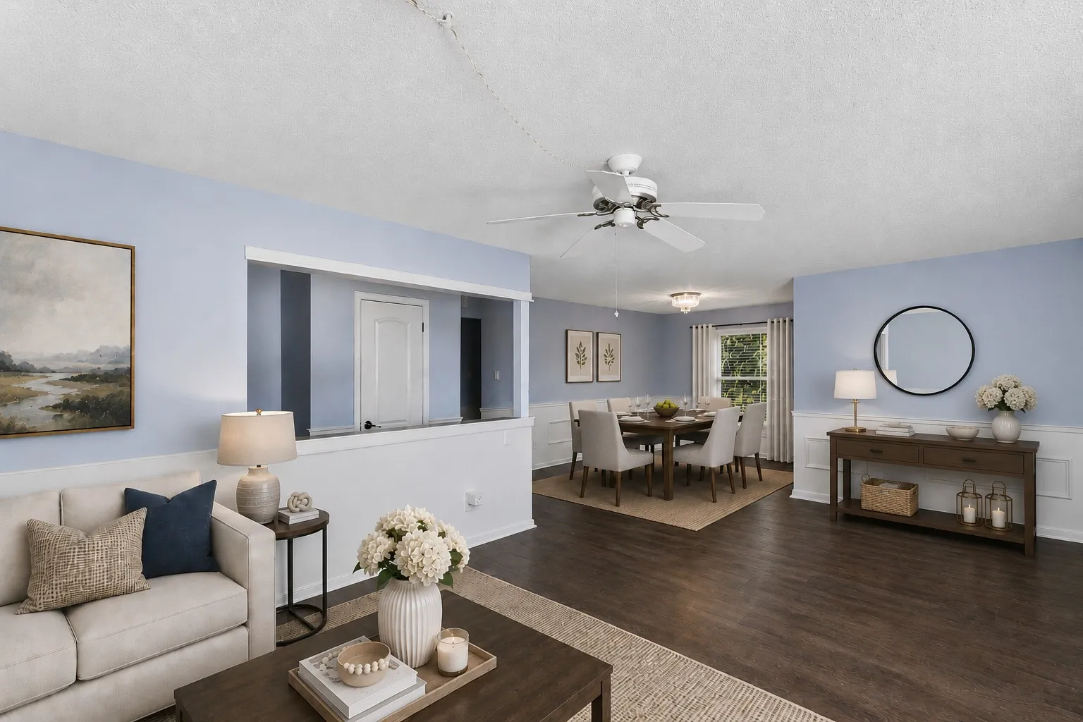 Open Living Floor Plan—Virtually Staged