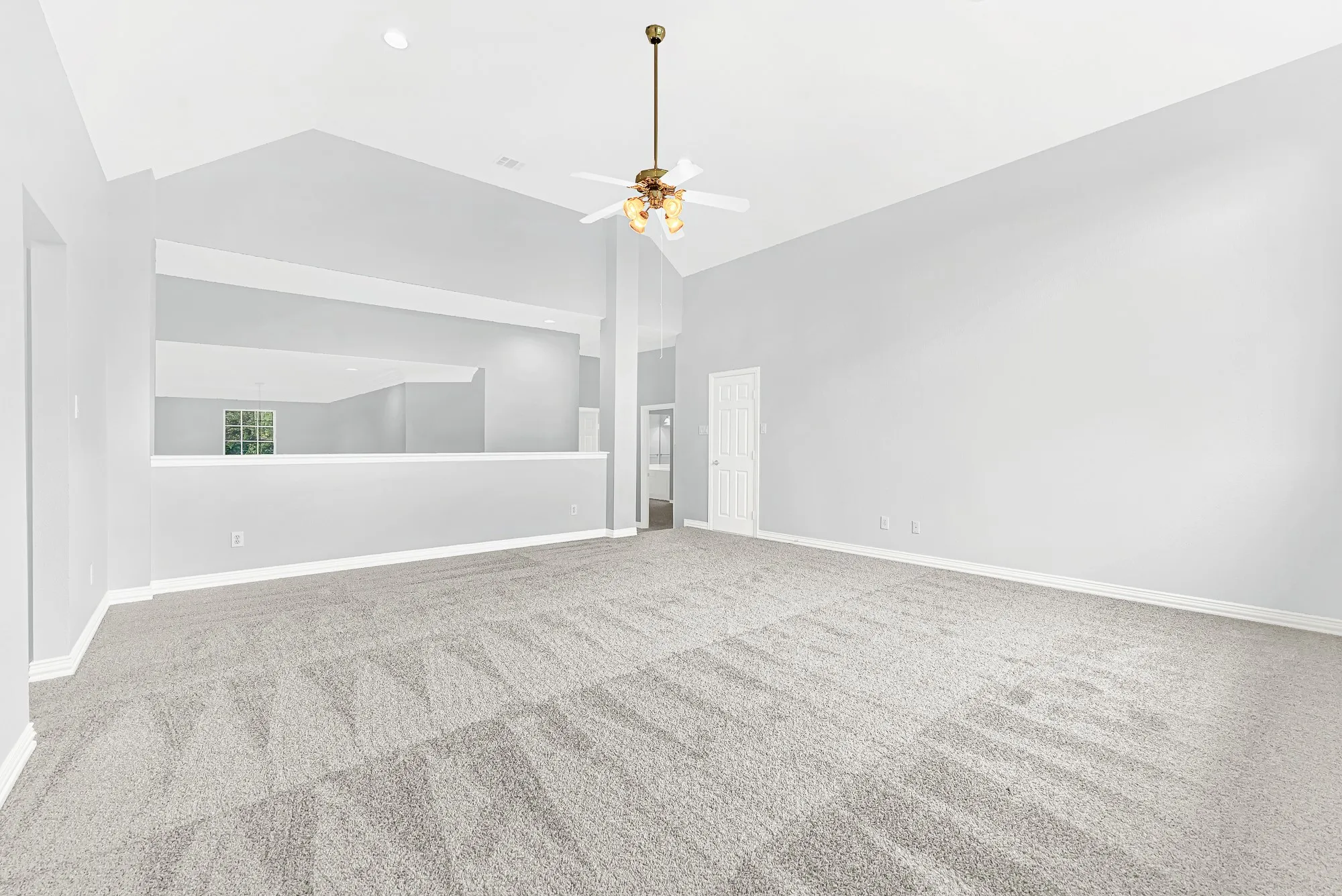 Large upstairs media room perfect for weekend movie nights