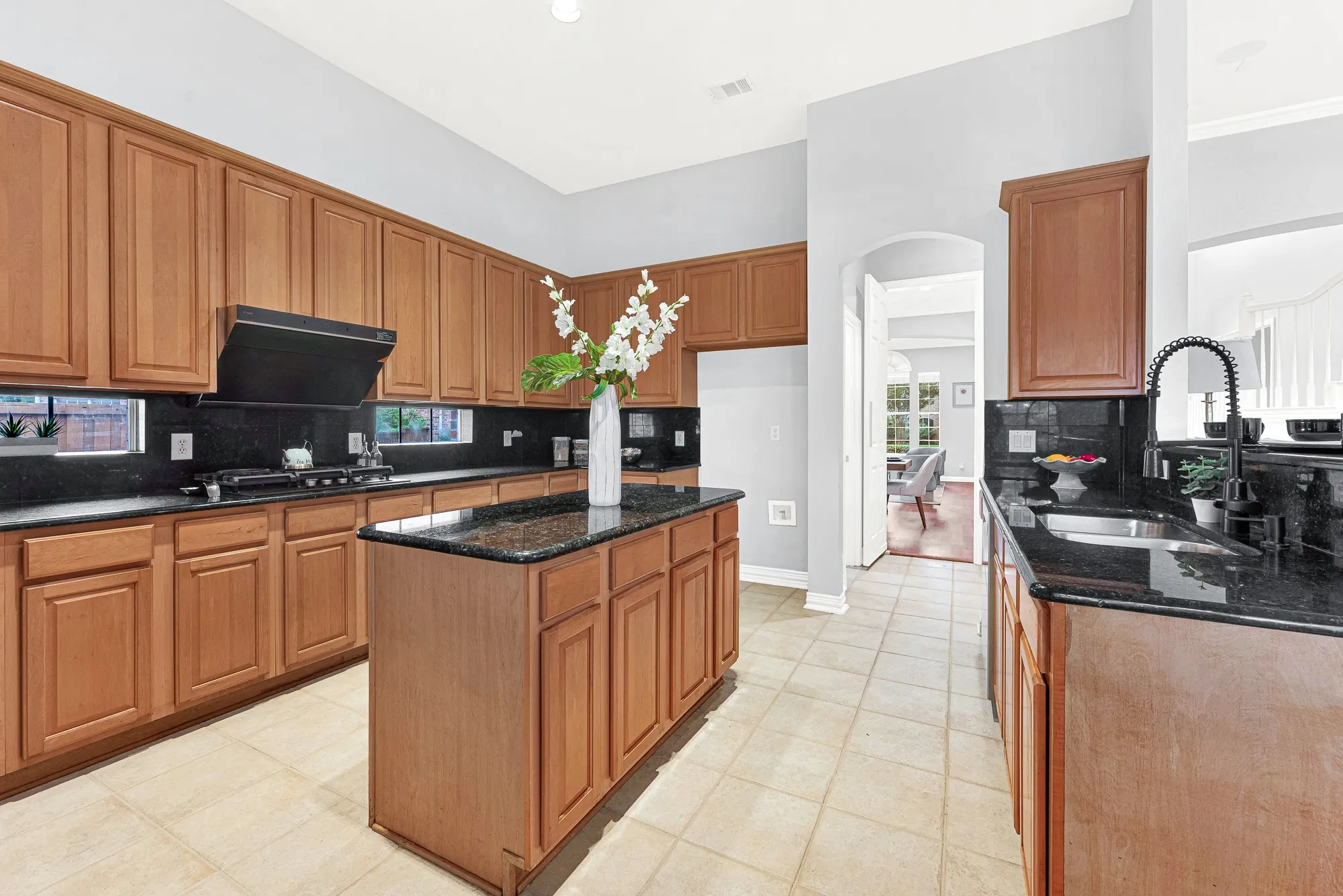 Kitchen island with additional storage