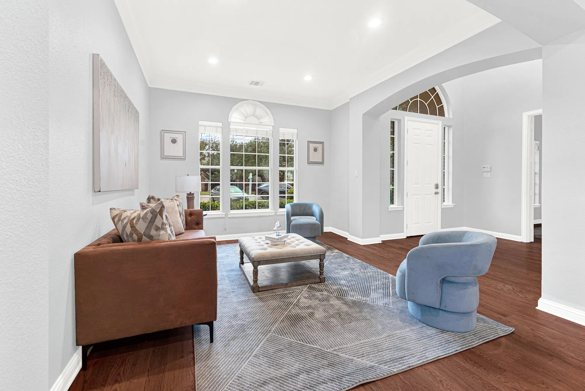 Formal living room off of the entry way