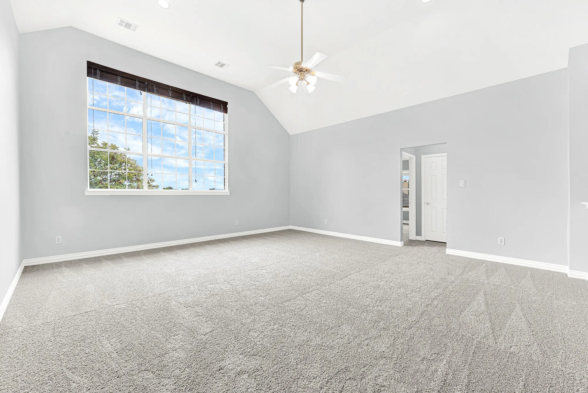 Large media room / flex space is conveniently situated between the upstairs bedrooms
