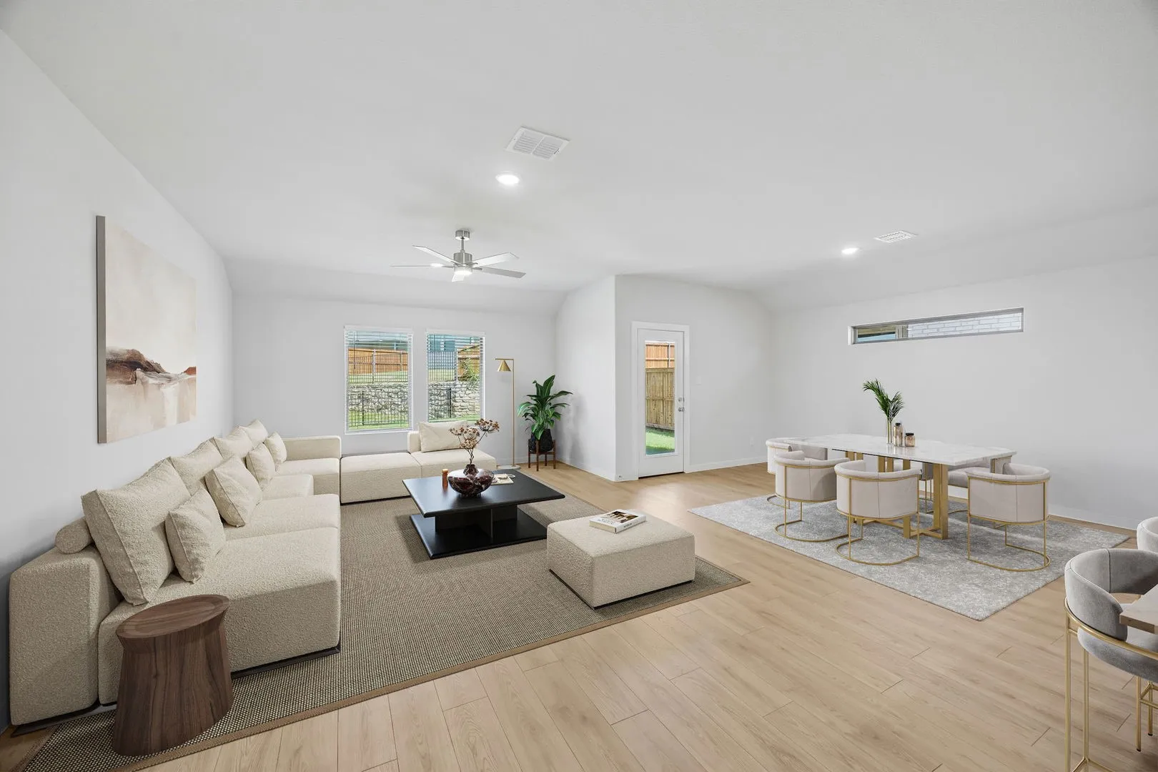 Living room in the Heisman home plan – REPRESENTATIVE PHOTO