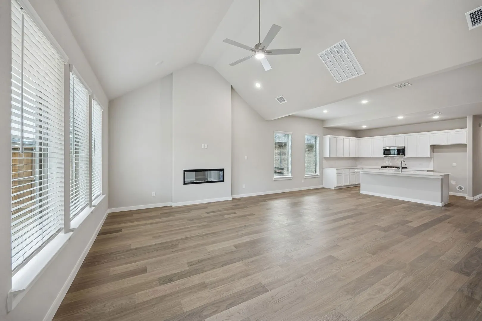 Living Room in the Stanley II home plan – REPRESENTATIVE PHOTO
