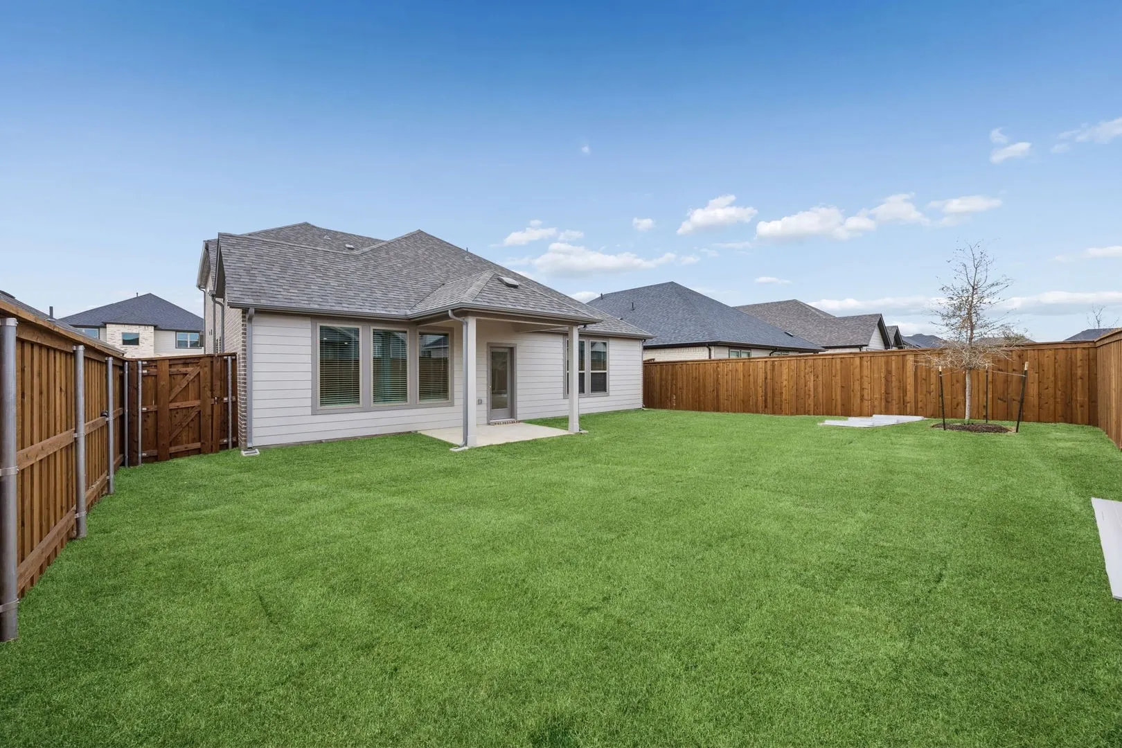 Covered Patio in the Stanley II home plan – REPRESENTATIVE PHOTO