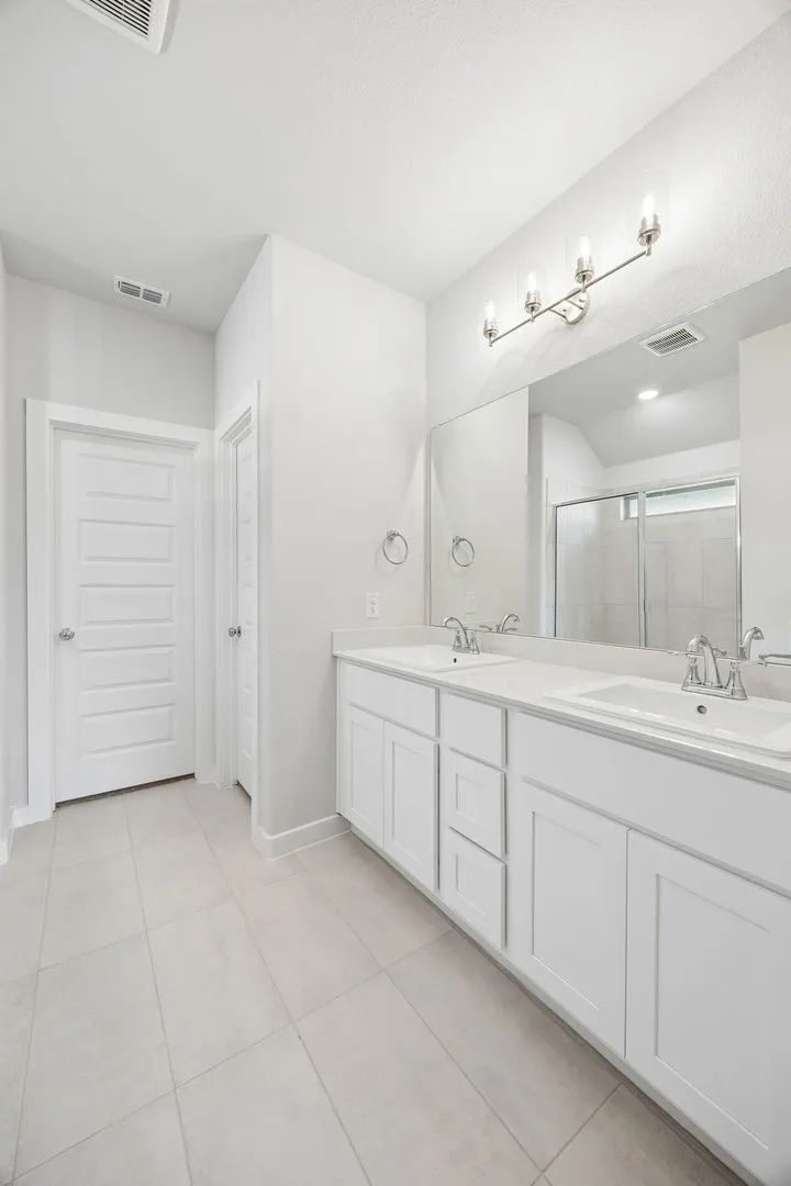 Primary Bathroom in the Oscar home plan – REPRESENTATIVE PHOTO