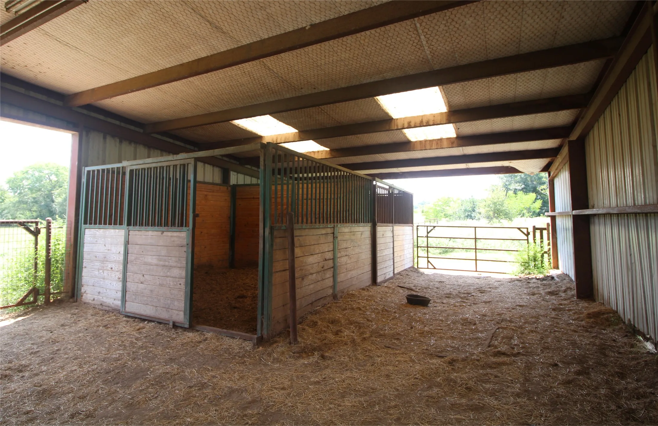 Stables in barn
