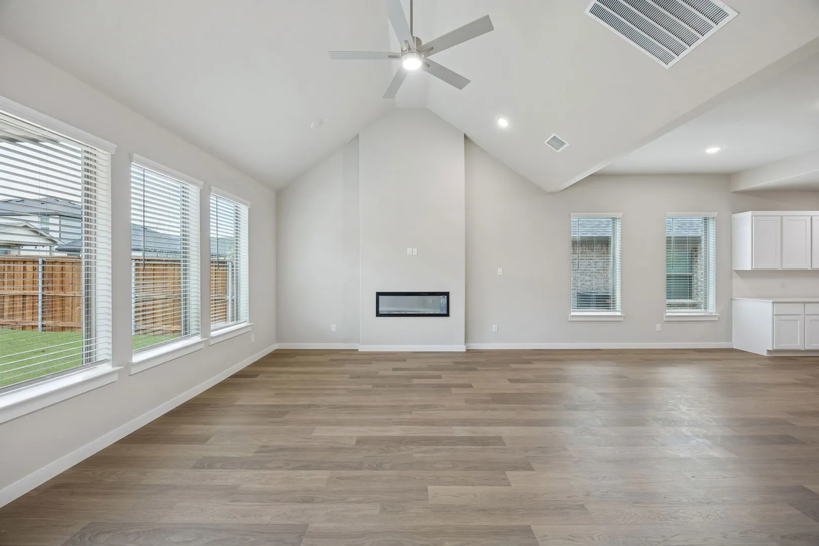 Living Room in the Stanley II home plan – REPRESENTATIVE PHOTO