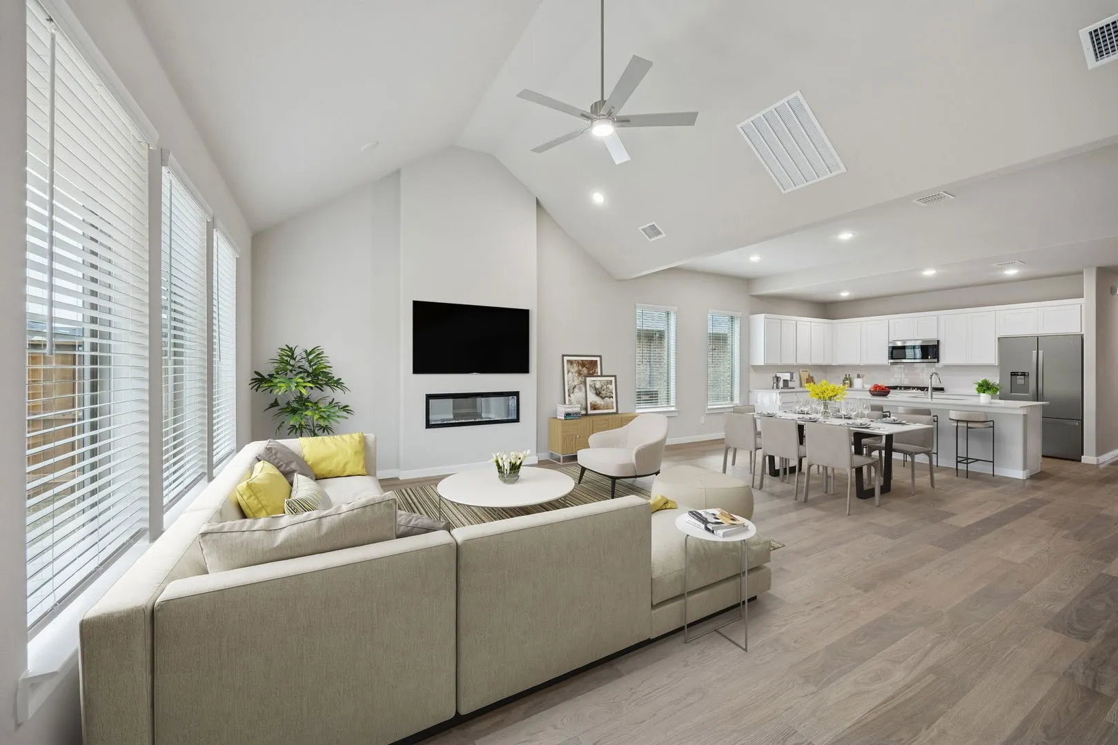 Living Room in the Stanley II home plan – REPRESENTATIVE PHOTO