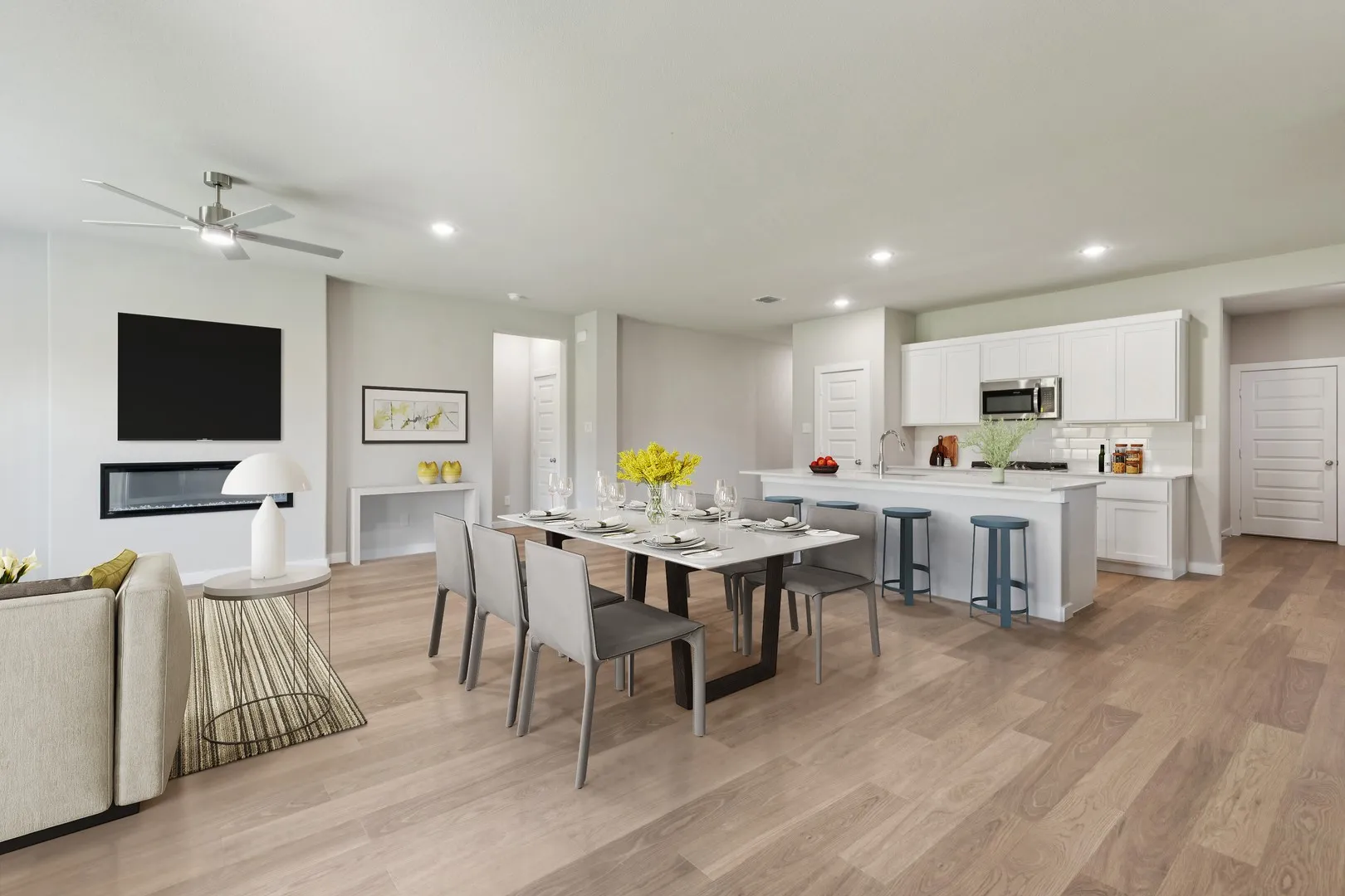 Open Floorplan in the Heisman home plan – REPRESENTATIVE PHOTO