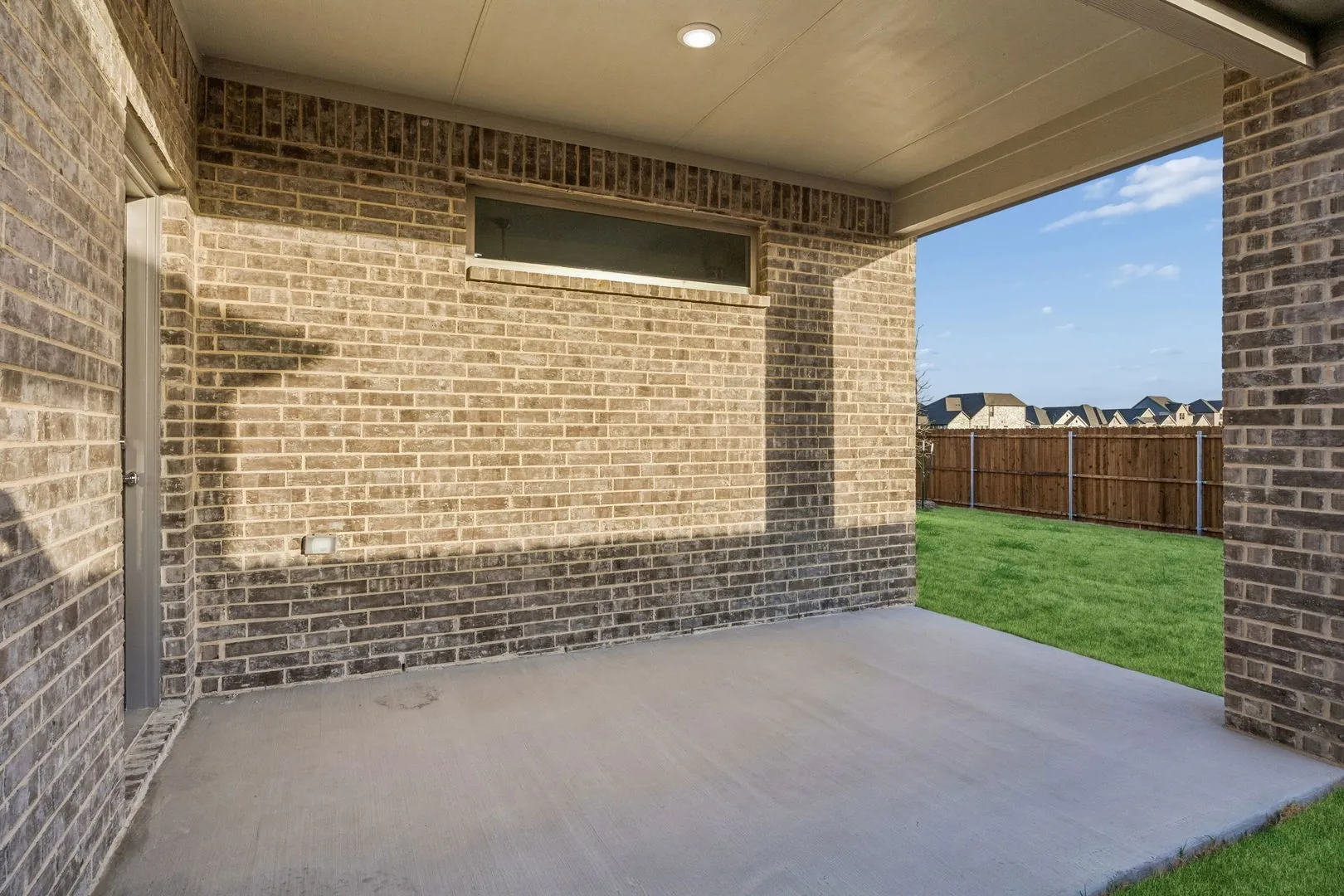 Covered Patio in the Wimbledon home plan – REPRESENTATIVE PHOTO